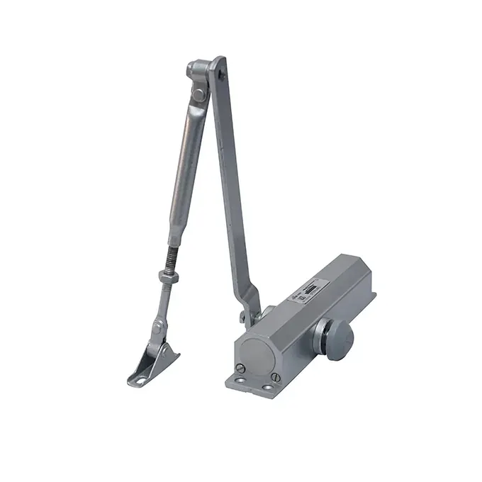 Sterling DC 1500 surface-mounted door closer in silver finish, view 2
