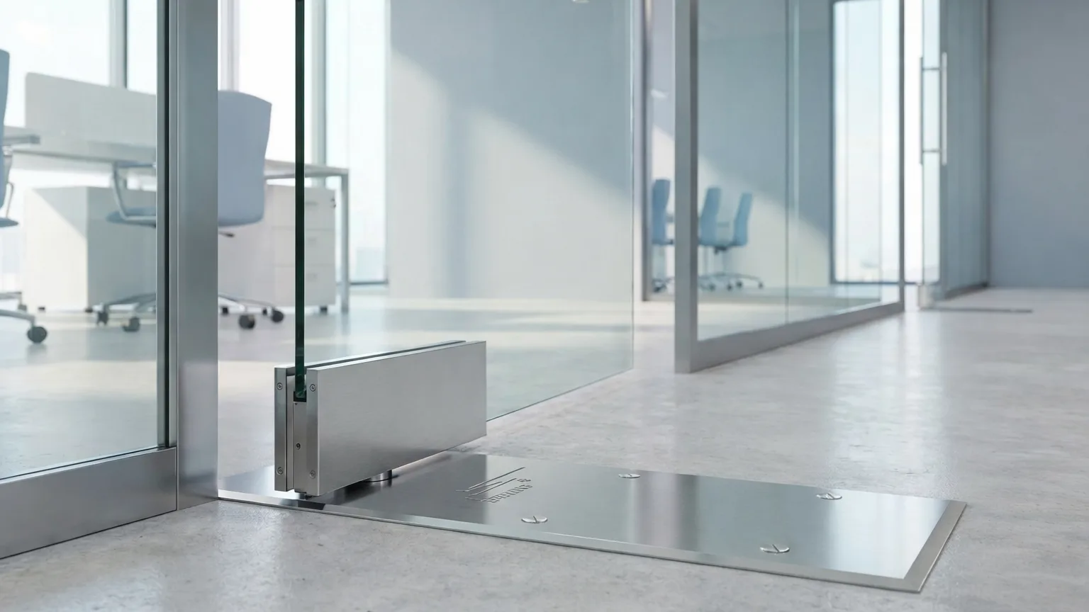 Brushed metal industrial surface